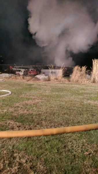 2015-01-19 Cape Horn Road: Barn Fire. 